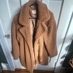 A New Day Camel Textured Outerwear